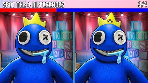 Spot The Difference Roblox Rainbow Friends Puzzle 2 Youtube