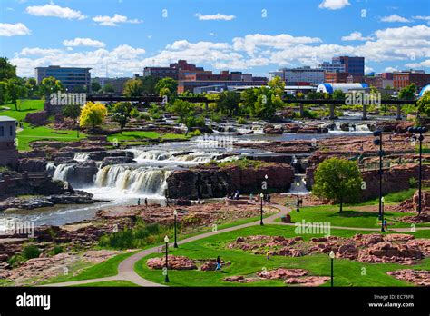 Falls Park Sioux Falls, South Dakota Stock Photo - Alamy