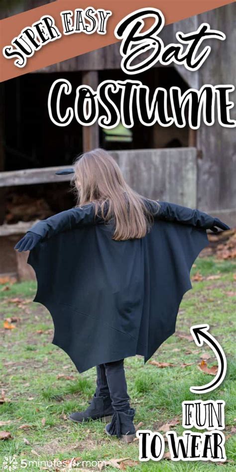 Diy Bat Costume 5 Minutes For Mom