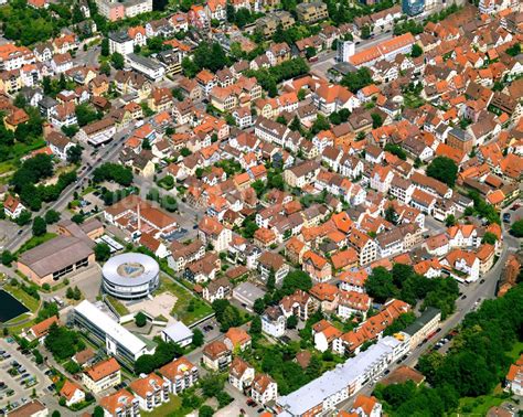 Luftaufnahme T Bingen Altstadtbereich Und Innenstadtzentrum In