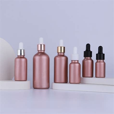 Custom 5ml 10ml 15ml 20ml 30ml 50ml 100ml Essence Bottle Frosted Glass Face Serum Dropper Oil