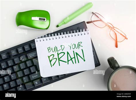 Writing Displaying Text Build Your Brain Internet Concept Mental