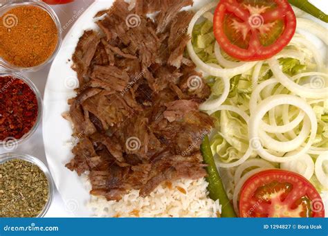 Kebap De Doner Imagen De Archivo Imagen De Platos Salsas 1294827