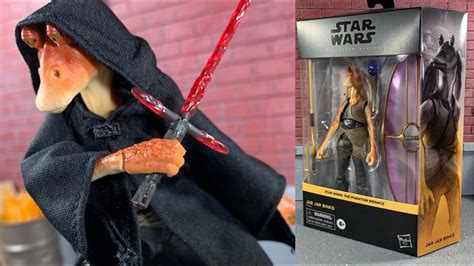 Star Wars Black Series Darth Jar Jar Binks Deluxe Action Figure Review Youtube