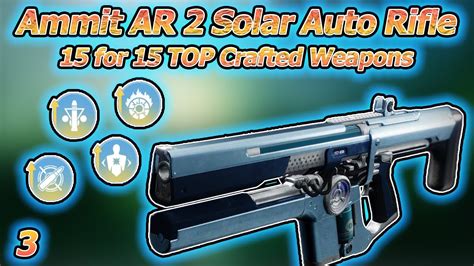 Ammit AR 2 Solar Auto Rifle God Roll Guide Destiny 2 Season Of