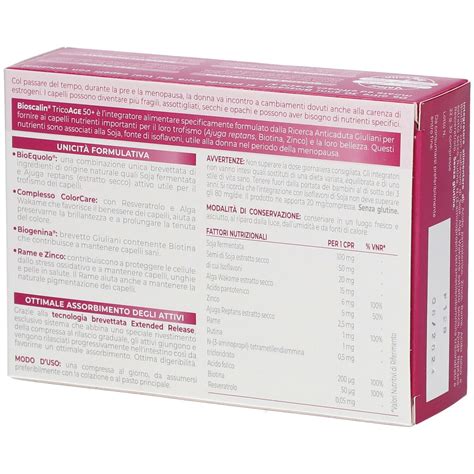 Bioscalin TricoAGE 50 Compresse 30 Pz Redcare