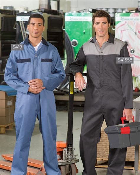 Poly Cotton Contrast Coveralls Premium Uniforms