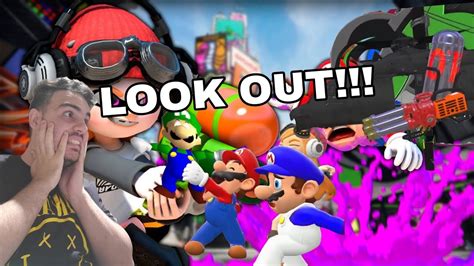 SAVING MARIO IN INKOPOLIS SMG4 IF MARIO WAS IN SPLATOON 3