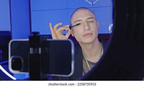 Gay Man Making Make Live Video Stock Photo Shutterstock