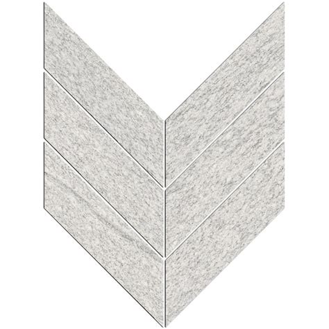 3 X 10 Macro Chevron Mosaic Upstone Duke Bianco Pera Tile