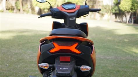 2023 Hero Xoom 110cc Scooter Corner Bending Light Feature 1st In