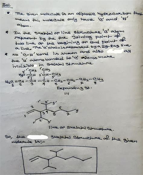 [solved] Draw A Skeletal Line Structure Of This Molecule Ch3 Course Hero