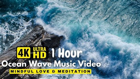 Relaxing Music With 4k Video Ocean Waves 🐬 Beautiful Piano Sleep Music Stress Relief Waves