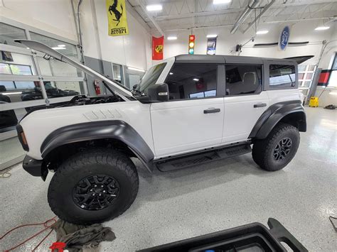 XPEL Stealth PPF Wrap Completed On Bronco Raptor In Oxford White