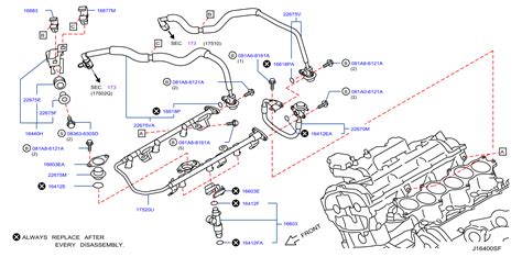 2022 Nissan Pathfinder Fuel Injector Fuel Injector 16600 6HV0A