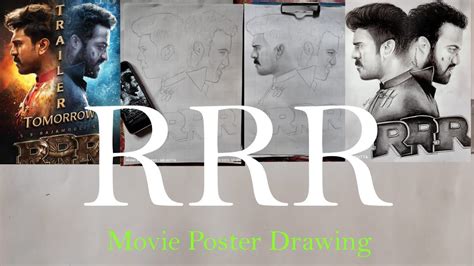 Rrr Movie Poster Drawing।pencil Sketch। Duttas Art Gallery।rrr