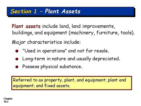 Chapter 10 Plant Assets Natural Resources And Intangible