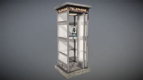 Telephone Booth 3d Model By Rong2913 [56ec85d] Sketchfab