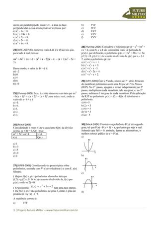 Exercicios Matematica Polinomios PDF