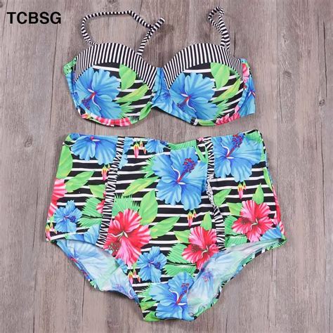 Tcbsg 2019 New Swimwear Bikinis Sexy Women Swimsuit Summer Bandeau Bikini Printed Bikini Set