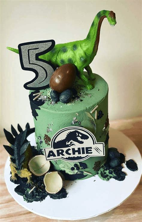 Jurassic Park Birthday Cake Ideas Images Pictures Jurassic Park