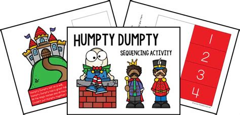 Printable Humpty Dumpty Sequencing Activity