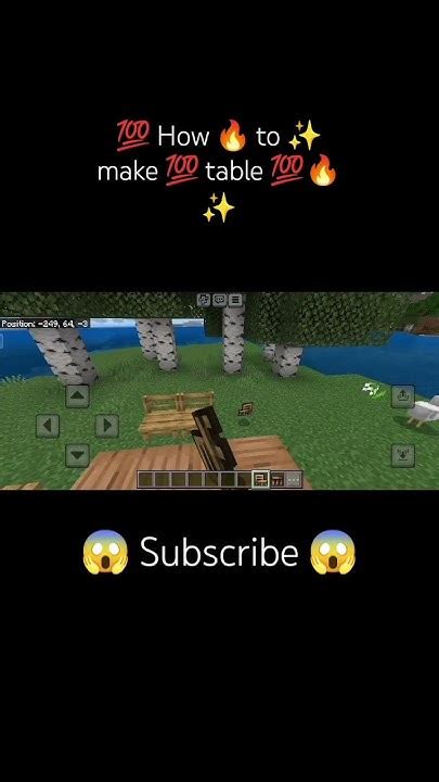 💯 In 🔥 Minecraft How 😱 To 💯 Make 🔥 Table 💯🔥 Minecraft Creative Meme