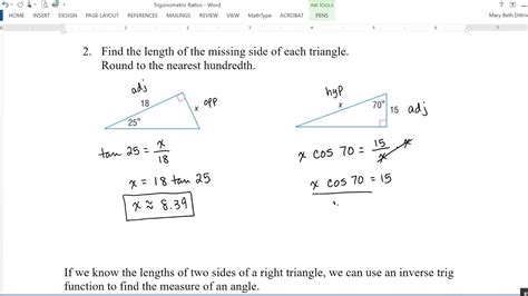 Trigonometric Ratios Youtube