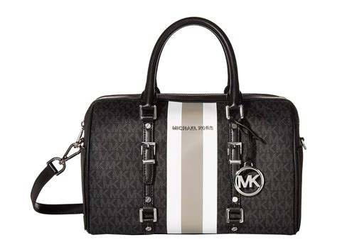 Michael Michael Kors Leather Bedford Travel Medium Duffel Satchel In