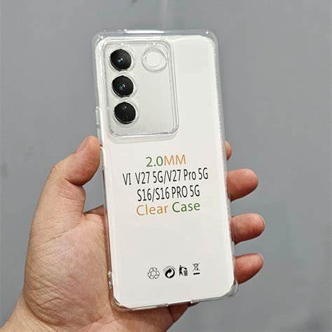 Jual Case Vivo V27 Vivo V27 PRO Casing Clear HD KETEBALAN 2MM BENING