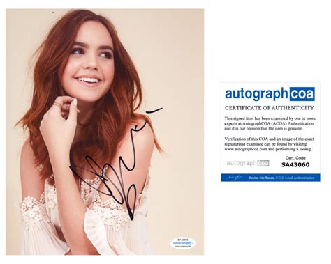 Bailee Madison Signed Autographed 8x10 Photo The Fosters Actress Acoa