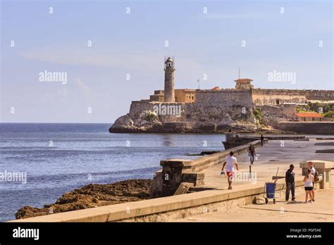 Panoramic View Towards Castillo De Los Tres Reyes Del Morro Or Morro