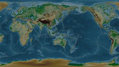 Birds Head Plate Global Map Patterson Cylindrical Physical Stock