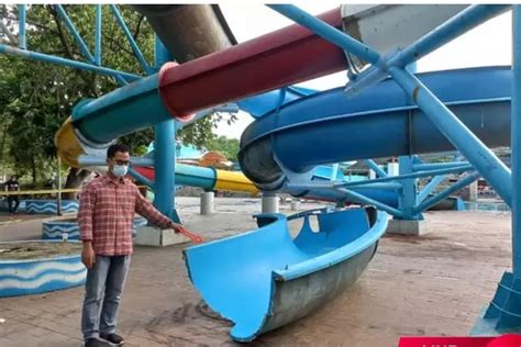 Insiden Ambrolnya Seluncuran Waterpark Kenjeran Park Surabaya Belasan