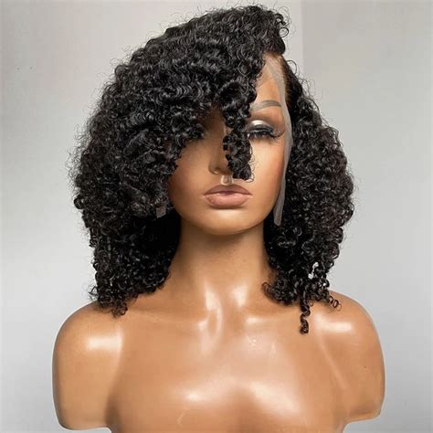 Perruque Full Lace Wig Sans Colle P Ruvienne Naturelle Cheveux Fris S