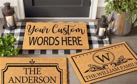 Personalized Door Mat Custom Welcome Mat For Front Door