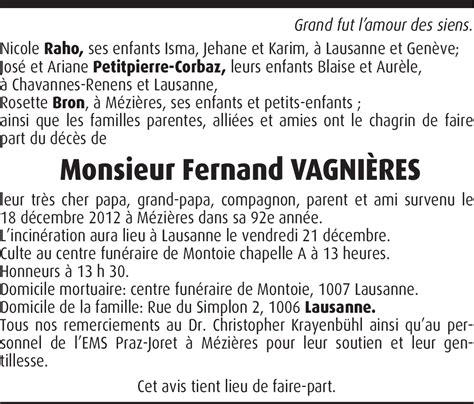 Fernand Vagni Res Hommages