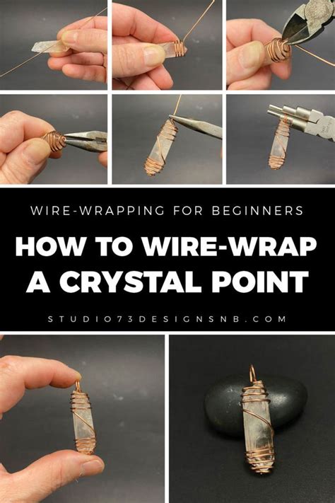 How To Wire Wrap Crystals Step By Step Studio 73 Designs Wire