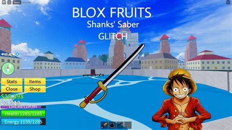 Blox Fruits Shanks Saber Wallclip Glitch Youtube