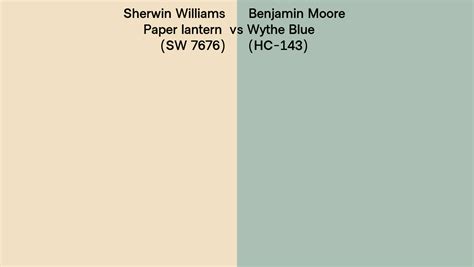 Sherwin Williams Paper Lantern Sw Vs Benjamin Moore Wythe Blue