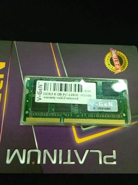 Jual RAM V GEN SODIM DDR3 8GB Di Lapak Putra Shop Bukalapak