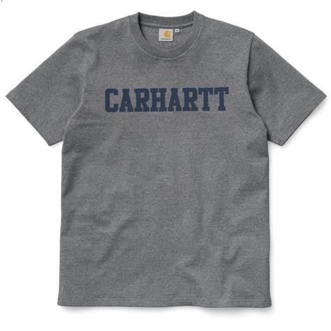 Buy Carhartt College T Shirt Dark Grey Heatherdeep Night