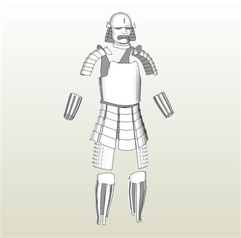 Samurai Armor Template Patterns