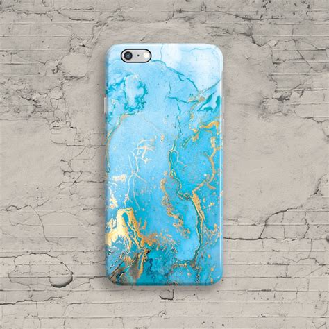 Marble Iphone Case Turquoise Gold Blue Marble By Bykustomkase Mom