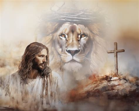 Lion And The Lamb Digital Download Jesus Christ Lord Lion God