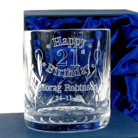 Personalised Birthday Whiskey Glass For 18th 21st 30th Etsy Nederland