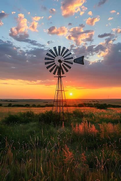 Premium Photo Windmill As Silhouette Shadow Cast With Rotating Blades Open Creative Photo Of