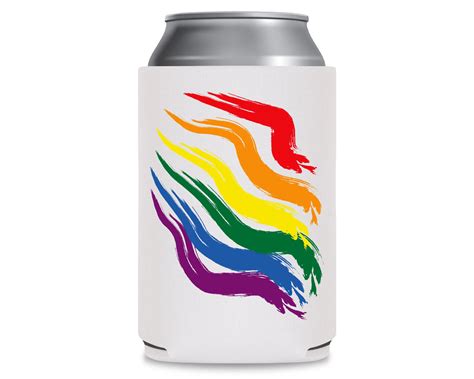 Drinkware Cozies Custom Can Cooler Gay Talk Bubble Beer Holder Lesbian