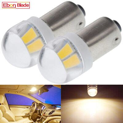 2Pcs Warm White 12V BA9S T4W T11 LED Interior Dome Map Reading Light