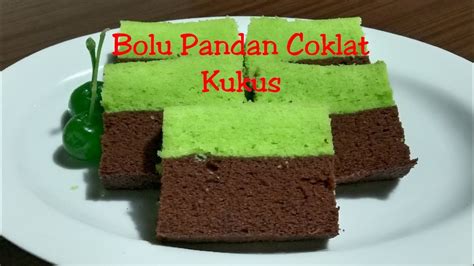 Bolu Pandan Coklat Kukus 25 YouTube